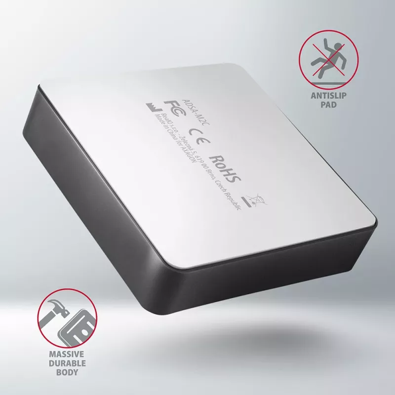 Stacja dokująca Axagon ADSA-M2C SuperSpeed USB-C 10Gbps do dwóch dysków M.2 NVMe
