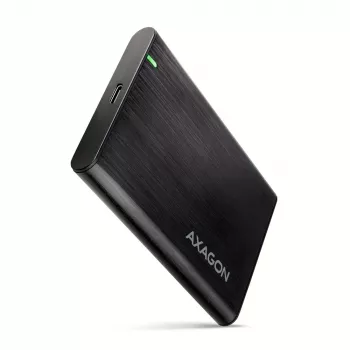 Obudowa 2.5 inch HDD/SSD AXAGON EE25-A6C — SATA, USB 3.2 Gen 1 (Type-C & Type-A), aluminium, czarny