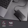 Obudowa 2.5 inch HDD/SSD AXAGON EE25-A6C — SATA, USB 3.2 Gen 1 (Type-C & Type-A), aluminium, czarny