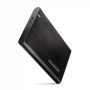 Obudowa HDD/SSD AXAGON EE25-A6M — 2,5 cala SATA, USB 3.2 Gen 1 (5 Gbit/s), Micro-USB B na USB Type-A, aluminium, czarny