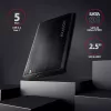 Obudowa HDD/SSD AXAGON EE25-A6M — 2,5 cala SATA, USB 3.2 Gen 1 (5 Gbit/s), Micro-USB B na USB Type-A, aluminium, czarny