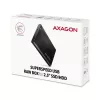 Obudowa HDD/SSD AXAGON EE25-A6M — 2,5 cala SATA, USB 3.2 Gen 1 (5 Gbit/s), Micro-USB B na USB Type-A, aluminium, czarny