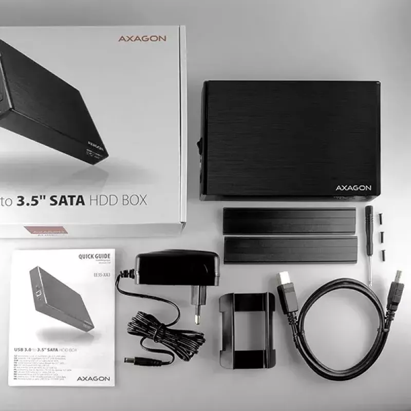 Axagon EE35-XA3 kompaktowa aluminiowa obudowa zewnętrzna USB 3.2 Gen 1 SATA dla dysków 3,5 cala