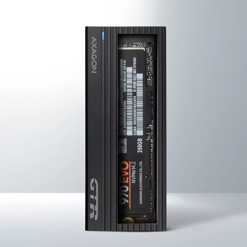 Axagon EEM2-GTR Zewnętrzna metalowa obudowa USB-C 3.2 Gen 2 dla dysków M.2 NVMe