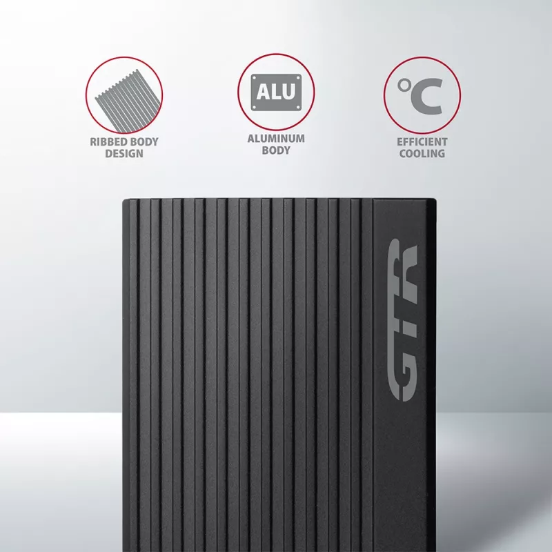 Axagon EEM2-GTR Zewnętrzna metalowa obudowa USB-C 3.2 Gen 2 dla dysków M.2 NVMe