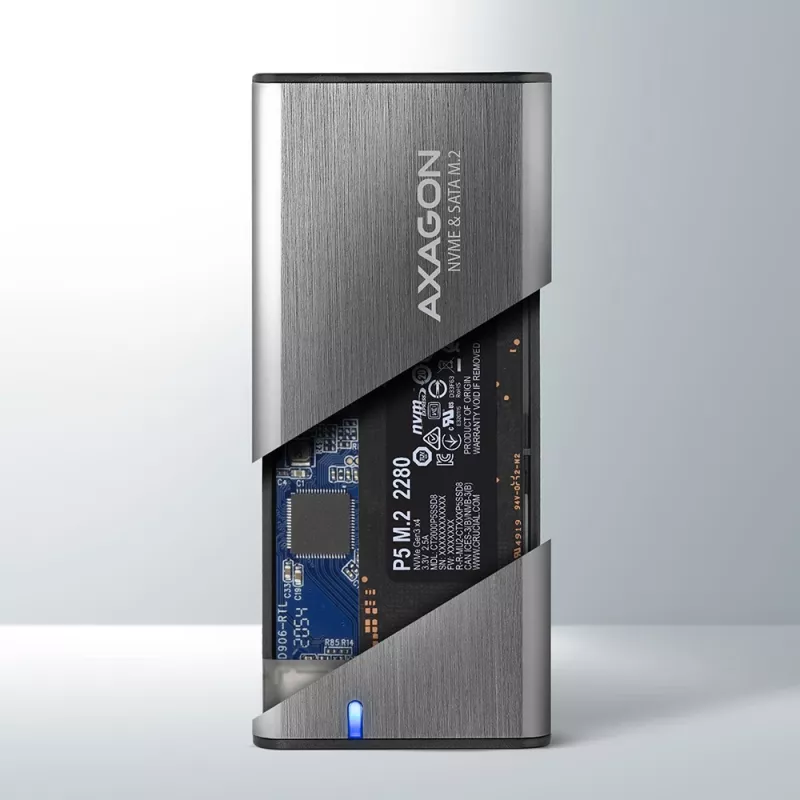 Axagon EEM2-SG2 SuperSpeed+ USB-C - M.2 NVMe i SATA SSD RAW box