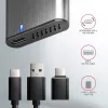 Axagon EEM2-SG2 SuperSpeed+ USB-C - M.2 NVMe i SATA SSD RAW box