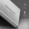 Axagon EEM2-UG2 Zewnętrzna metalowa obudowa USB-C 10Gbps dla dysków M.2 NVMe SSD. Srebrny