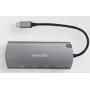 Koncentrator Axagon HMC-6M2 USB 3.2 Gen 1, 2x USB-A, HDMI, RJ-45, SATA M.2, PD 100W, kabel USB-C