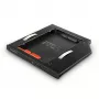 Axagon RSS-CD09 2.5 inch SSD/HDD kieszeń do slotu DVD 9.5 mm LED ALU interfejsy/karty adapter Wewnętrzny SATA