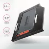 Axagon RSS-CD09 2.5 inch SSD/HDD kieszeń do slotu DVD 9.5 mm LED ALU interfejsy/karty adapter Wewnętrzny SATA