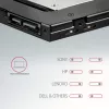 Axagon RSS-CD09 2.5 inch SSD/HDD kieszeń do slotu DVD 9.5 mm LED ALU interfejsy/karty adapter Wewnętrzny SATA