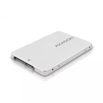 Axagon RSS-M2SD SATA - M.2 SATA SSD, wewnętrzna aluminiowa obudowa 2,5 cala, srebrny