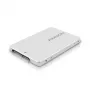 Axagon RSS-M2SD SATA - M.2 SATA SSD, wewnętrzna aluminiowa obudowa 2,5 cala, srebrny
