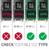 Axagon RSS-M2SD SATA - M.2 SATA SSD, wewnętrzna aluminiowa obudowa 2,5 cala, srebrny