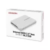 Axagon RSS-M2SD SATA - M.2 SATA SSD, wewnętrzna aluminiowa obudowa 2,5 cala, srebrny