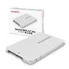 Axagon RSS-M2SD SATA - M.2 SATA SSD, wewnętrzna aluminiowa obudowa 2,5 cala, srebrny
