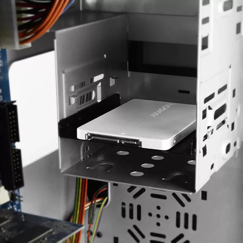 Axagon RSS-M2SD SATA - M.2 SATA SSD, wewnętrzna aluminiowa obudowa 2,5 cala, srebrny