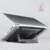 Axagon STND-L aluminiowa podstawka pod laptopy o przekątnej 10-17,3 cala. Osiem pozycji regulacji wysokości i kąta. Wersja szara.