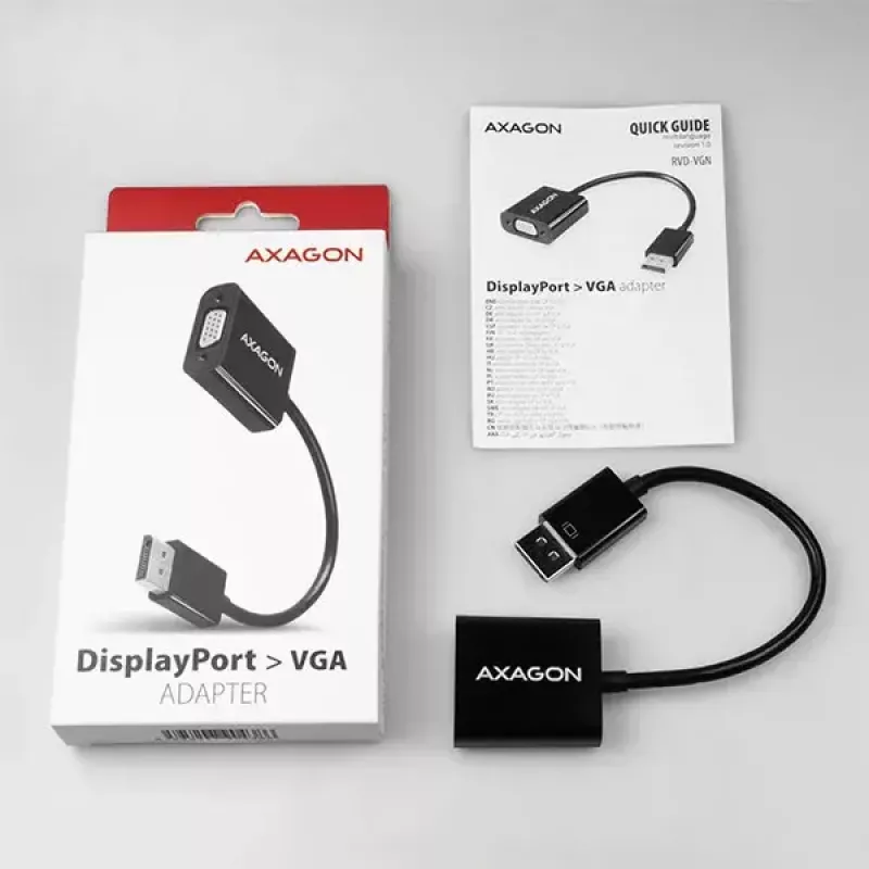 Przejściówka wideo Axagon RVD-VGN DisplayPort na VGA 0,16 m