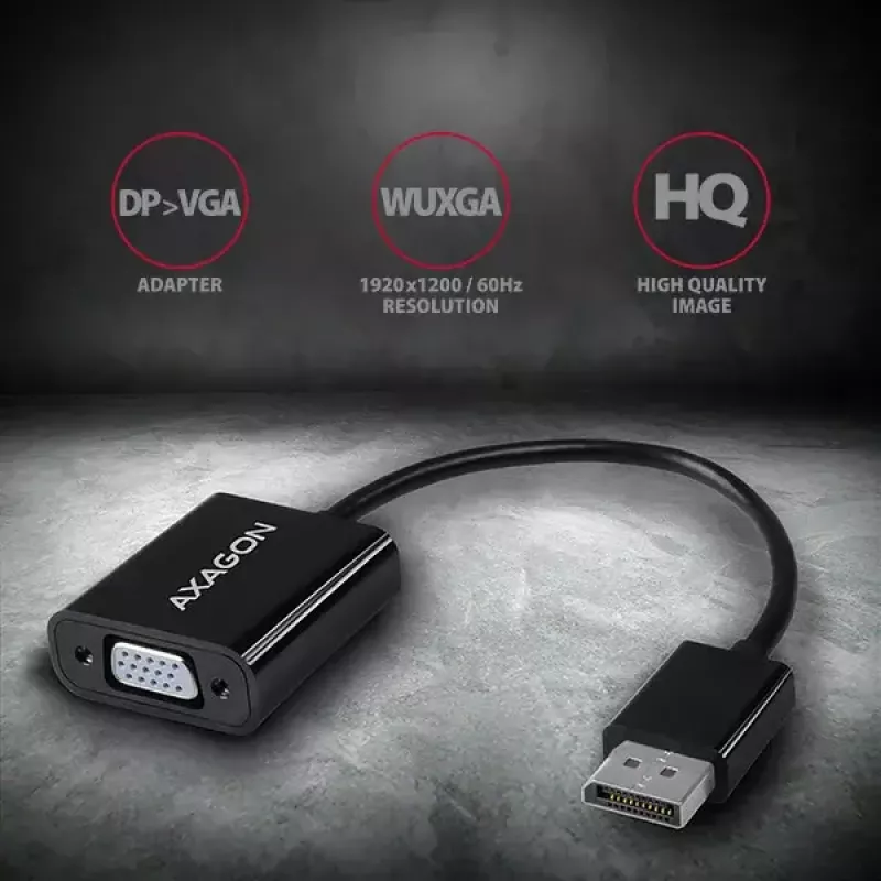 Przejściówka wideo Axagon RVD-VGN DisplayPort na VGA 0,16 m