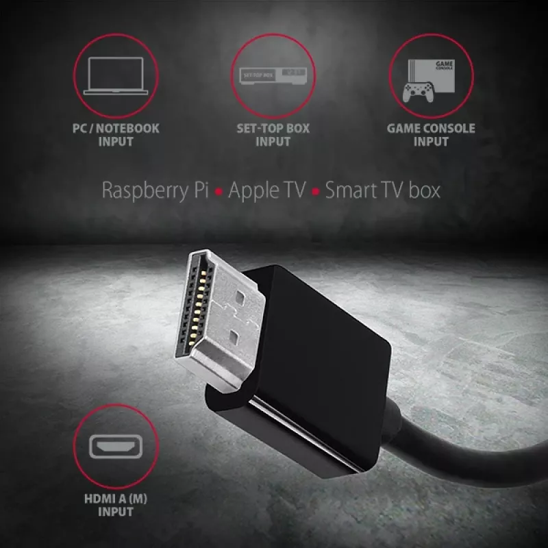 Adapter Axagon RVH-VGAN HDMI -> VGA FullHD, 1920x1200, audio OUT, power IN
