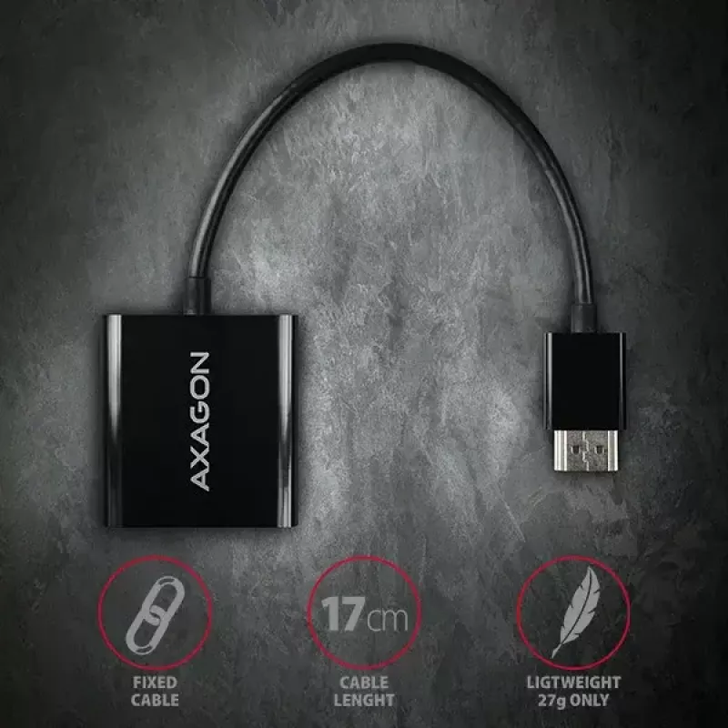 Axagon RVH-VGN Adapter HDMI -> VGA FullHD, 1920x1200