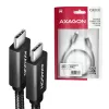 Axagon BUCM32-CM10AB SPEED+ USB-C USB 20Gbps/100W kabel 1 m