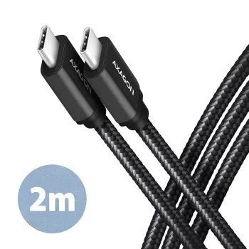 Axagon BUCM3-CM20AB SPEED USB-C <> USB-C 3.2 Gen 1 kabel 2 m