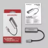 Adapter sieciowy 2.5 Gigabit Ethernet AXAGON ADE-25R — USB Type-C, 10/100/1000/2500 Mbit, 5000 Mbit/s, aluminium, szary
