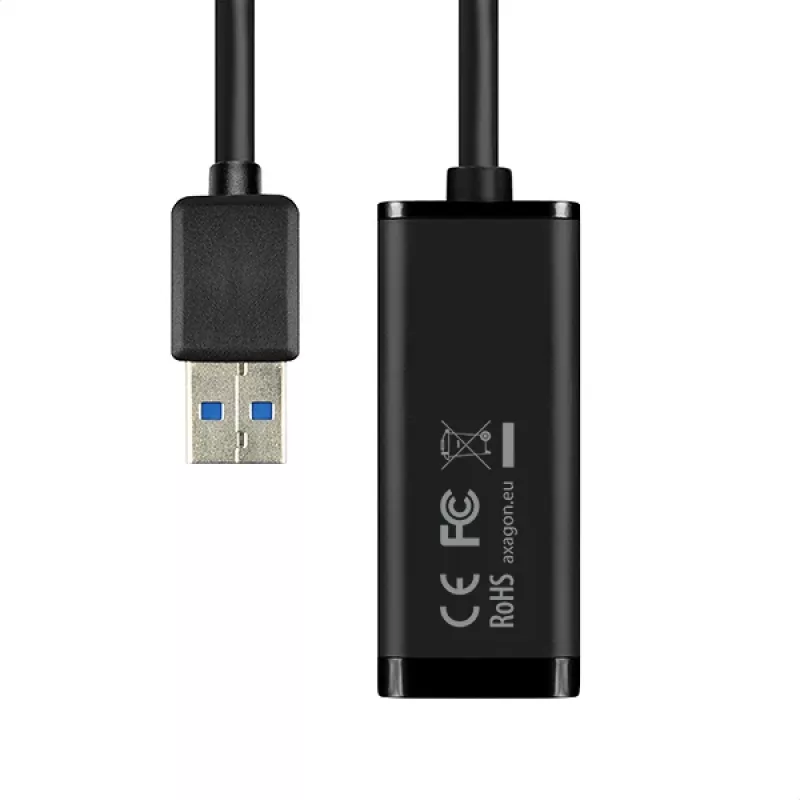 Adapter Axagon ADE-SR USB-A Gigabit Ethernet, przewodowy, USB, Ethernet, 1000 Mbit/s, czarny