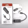 Adapter Axagon ADE-SR USB-A Gigabit Ethernet, przewodowy, USB, Ethernet, 1000 Mbit/s, czarny