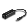 Adapter sieciowy Axagon ADE-SRC USB-C Gigabit Ethernet, przewodowy, USB Type-C, Ethernet, 1000 Mbit/s, czarny