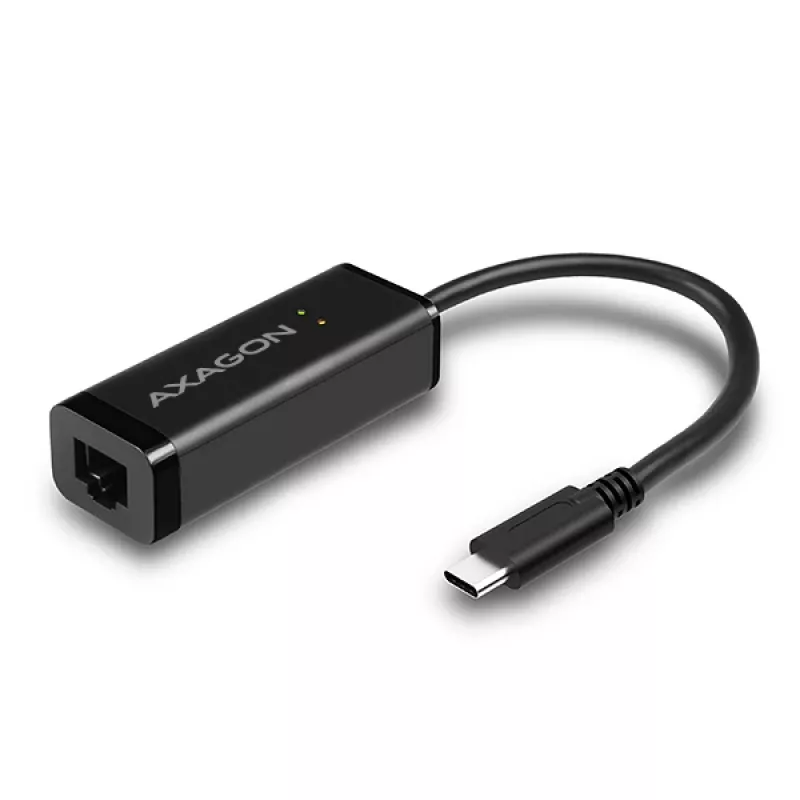 Adapter sieciowy Axagon ADE-SRC USB-C Gigabit Ethernet, przewodowy, USB Type-C, Ethernet, 1000 Mbit/s, czarny