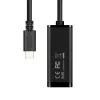 Adapter sieciowy Axagon ADE-SRC USB-C Gigabit Ethernet, przewodowy, USB Type-C, Ethernet, 1000 Mbit/s, czarny