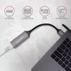 AXAGON USB 3.2 Gen 1 Type-A do Gigabit Ethernet adapter ADE-TR — 10/100/1000 Mbps, metal tytan szary, 5000 Mbit/s