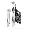 Axagon PCEA-S2N PCIe - adapter 2x port szeregowy 250 kbps ze SP i LP