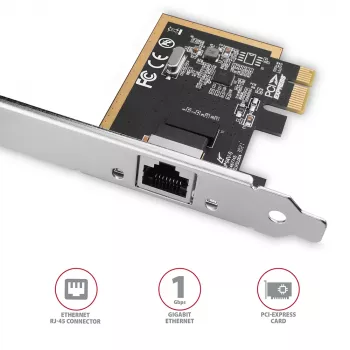 Axagon PCEE-GRF PCIe - Gigabit Ethernet adapter Realtek 8111F z SP i LP