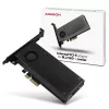 Axagon PCEM2-DC PCIe x4 - adapter na slot M.2 NVMe M-key + SATA B-key z chłodzeniem, SP i LP