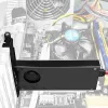 Axagon PCEM2-DC PCIe x4 - adapter na slot M.2 NVMe M-key + SATA B-key z chłodzeniem, SP i LP