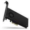 Axagon PCEM2-DC PCIe x4 - adapter na slot M.2 NVMe M-key + SATA B-key z chłodzeniem, SP i LP