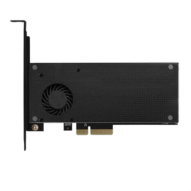 Axagon PCEM2-DC PCIe x4 - adapter na slot M.2 NVMe M-key + SATA B-key z chłodzeniem, SP i LP