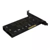 Axagon PCEM2-DC PCIe x4 - adapter na slot M.2 NVMe M-key + SATA B-key z chłodzeniem, SP i LP
