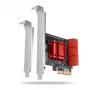 Karta interfejsowa AXAGON PCES-SA6 — PCIe do SATA (ASM1166), 6 Gbit/s, full-height/low-profile, wewnętrzna