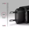Ładowarka ścienna GaN Axagon ACU-DPQ65 65W, 3 porty (USB-A + podwójny USB-C), PD3.0/QC4+/PPS/Apple