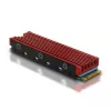 Axagon CRL-M2 Pasywne aluminiowe chłodzenie dla wszystkich dysków SSD M.2, rozmiar 2280, wysokość 12 mm.