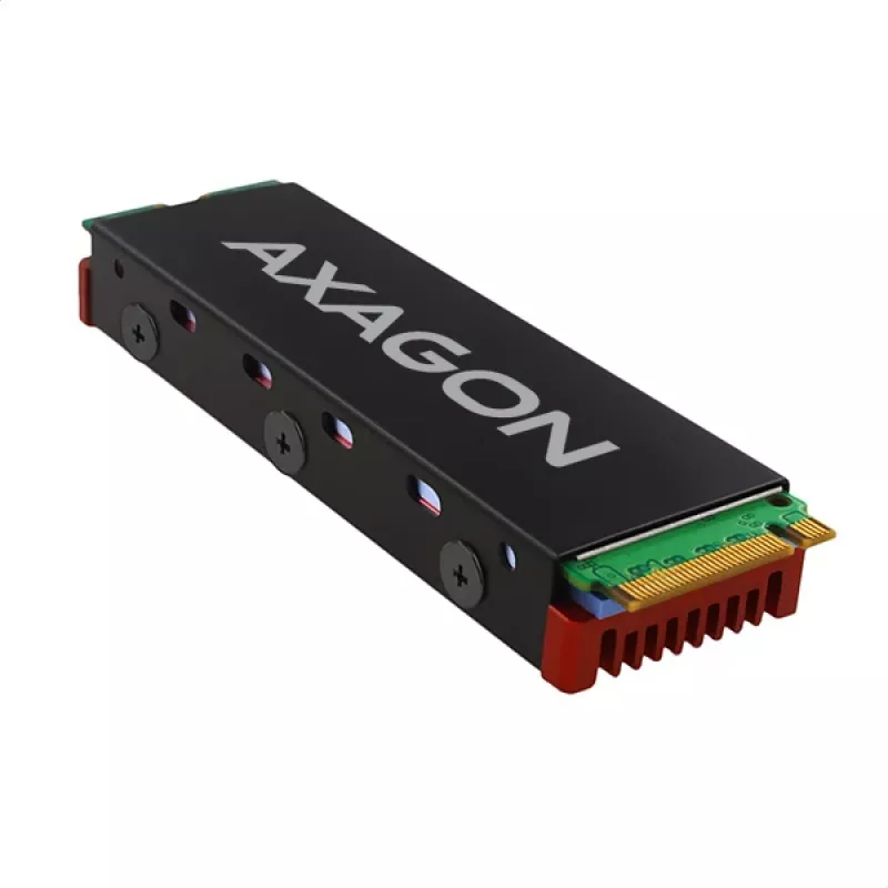Axagon CRL-M2 Pasywne aluminiowe chłodzenie dla wszystkich dysków SSD M.2, rozmiar 2280, wysokość 12 mm.