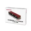 Axagon CRL-M2 Pasywne aluminiowe chłodzenie dla wszystkich dysków SSD M.2, rozmiar 2280, wysokość 12 mm.