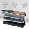 Axagon CLR-M2FAN Miedziany radiator z wentylatorem do jednostronnych i dwustronnych dysków SSD M.2, rozmiar 2280, wysokość 13 mm.