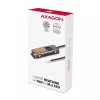 Axagon CLR-M2FAN Miedziany radiator z wentylatorem do jednostronnych i dwustronnych dysków SSD M.2, rozmiar 2280, wysokość 13 mm.